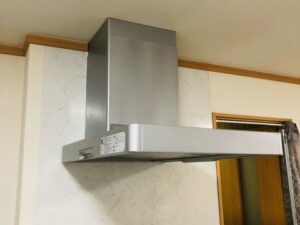 広島キッチン取付け隊　サイドレンジフードの取替　施工前